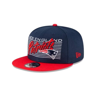 New England Patriots Gorra | New Era NFL Retro 9fifty Snapback Cap Mexico - Azules